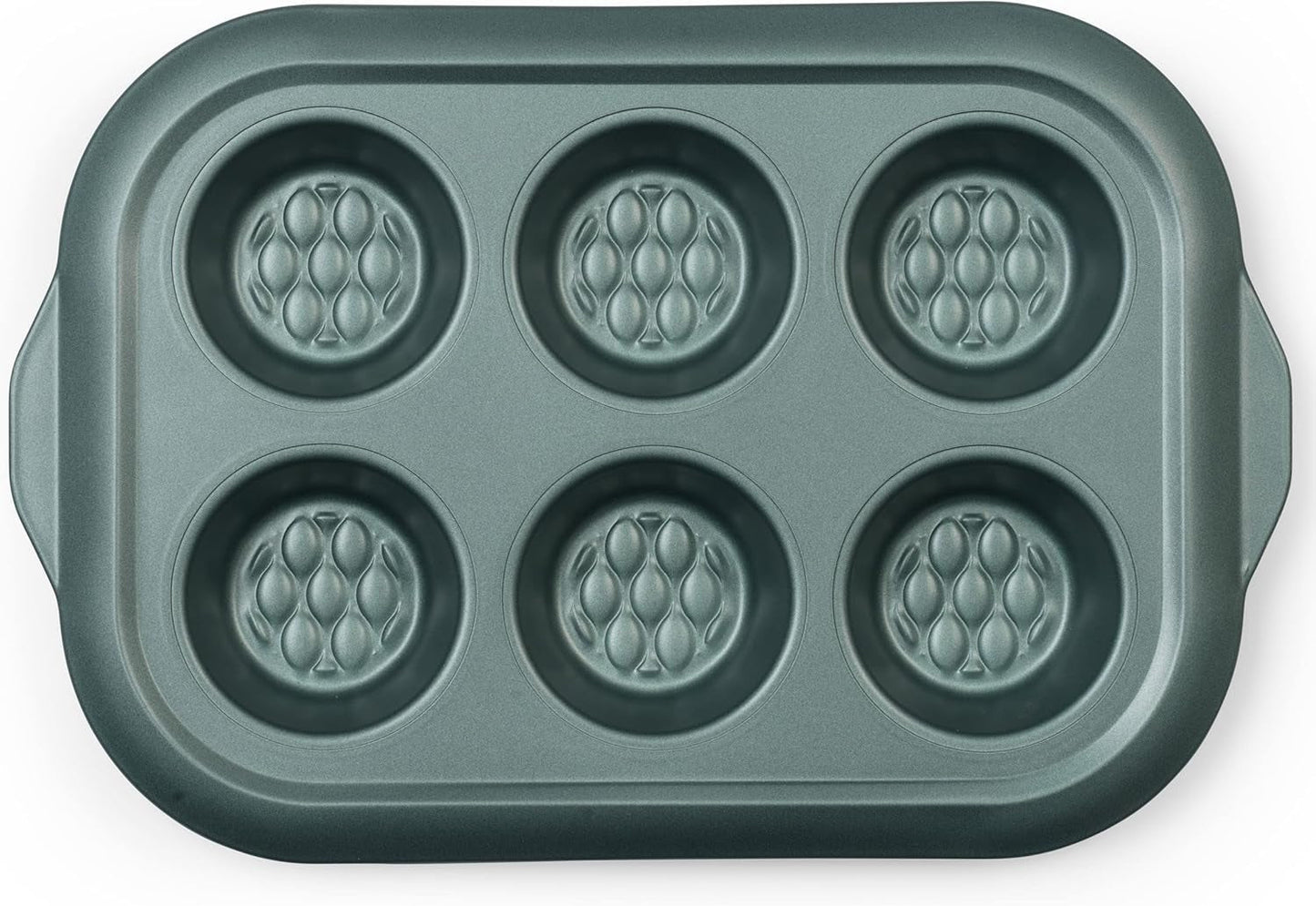 Progress BW09819G2EU7 Shimmer Kollektion, Runde Backform Aus Kohlenstoffstahl Mit Antihaftbeschichtung, Ideal Für Pies, Kuchen, Torten Und Quiches, 28 Cm, Grün Matrite si tavi pentru copt Naty Shop 30Cm Muffin