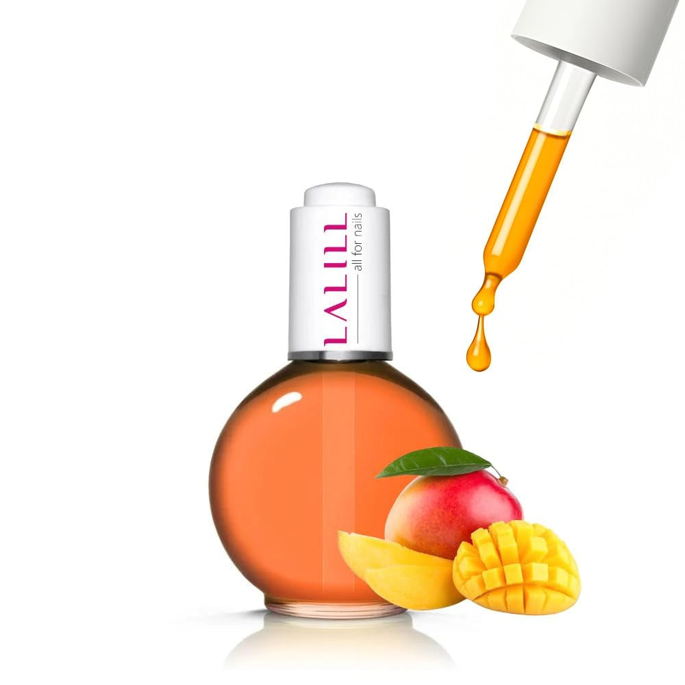 LALILL Nail Cuticle Oil 75Ml - Himbeere Nagelpflegeöl - Nagelöl Pflege Für Nägel Nagelhaut - SPA Maniküre Naildesign Hände - Vegan - Mit Pipette
