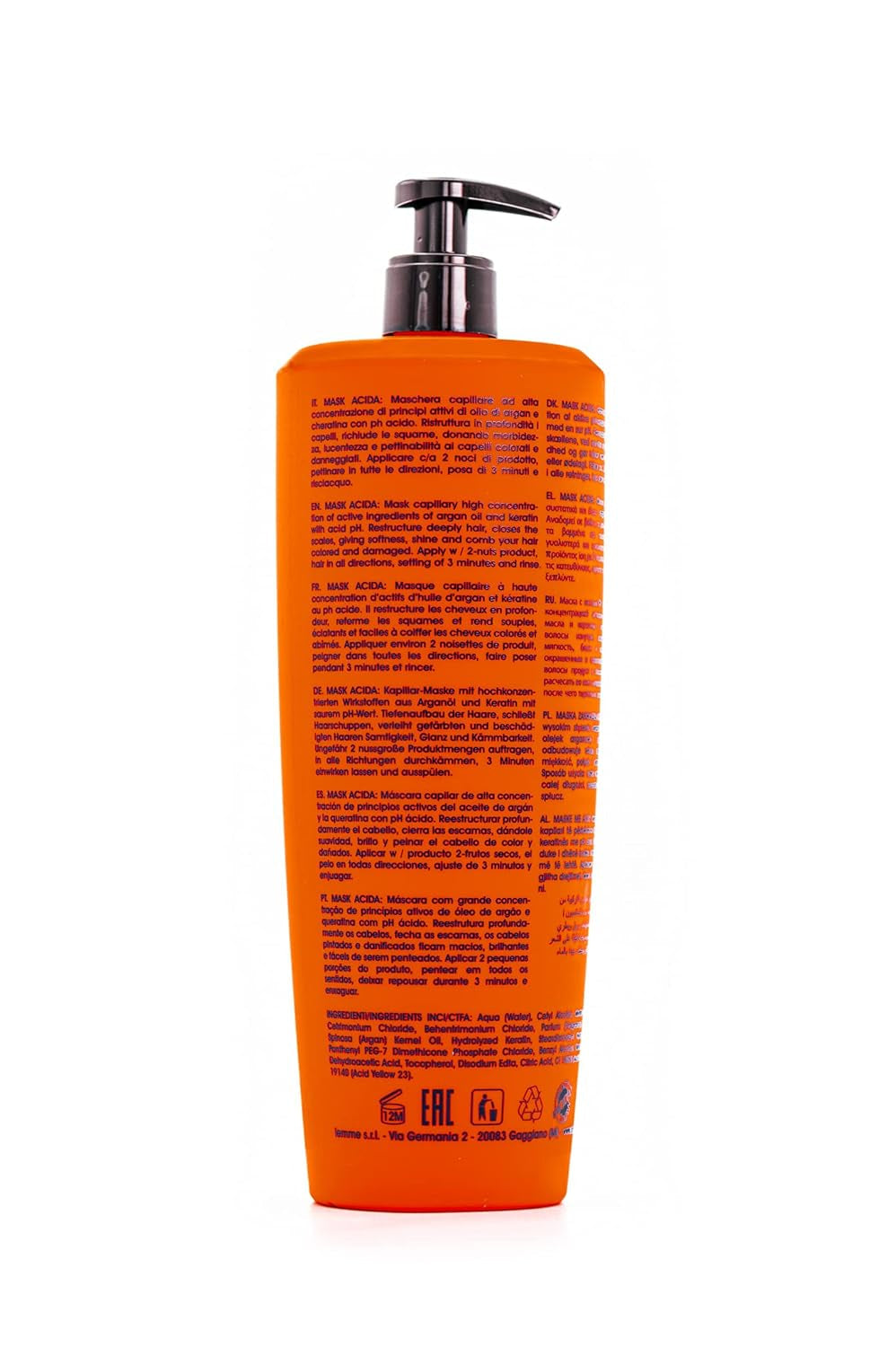 After Color Mask - îngrijire intensivă pentru părul vopsit, 1000 ml, protejează și îngrijește părul vopsit, conferă strălucire, hidratare și suplețe, fără silicon, vegan, calitate de coafor Masca de par Naty Shop