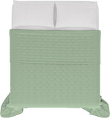 Lenjerie de pat italiană cuvertură de vară CHIC, microfibră, DOUBLE 250X250Cm, verde deschis Plapumi si pilote Naty Shop Verde deschis Dublu 250X250Cm