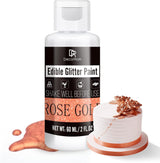 Sclipici comestibil lichid - 6 culori colorant alimentar metalic cu sclipici pentru decorarea torturilor, copt, brioșe - Pudră metalică comestibilă cu sclipici lichid pentru biscuiți DIY, fondant, prăjituri