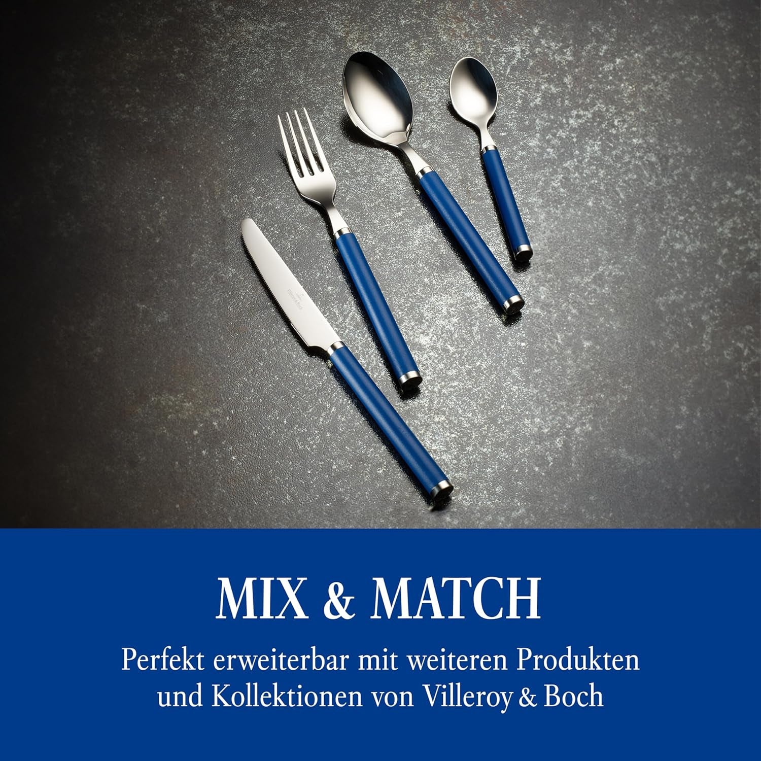 Villeroy & Boch - Play! Tacâmuri Blue Ocean, Set 30 piese Bucatarie Naty Shop