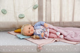 BABY born Sophia Rose - Păpușă moale de 36 cm - Păpușă cu păr blond de înaltă calitate și ochi adormiți - Potrivită pentru copii de la 1 an