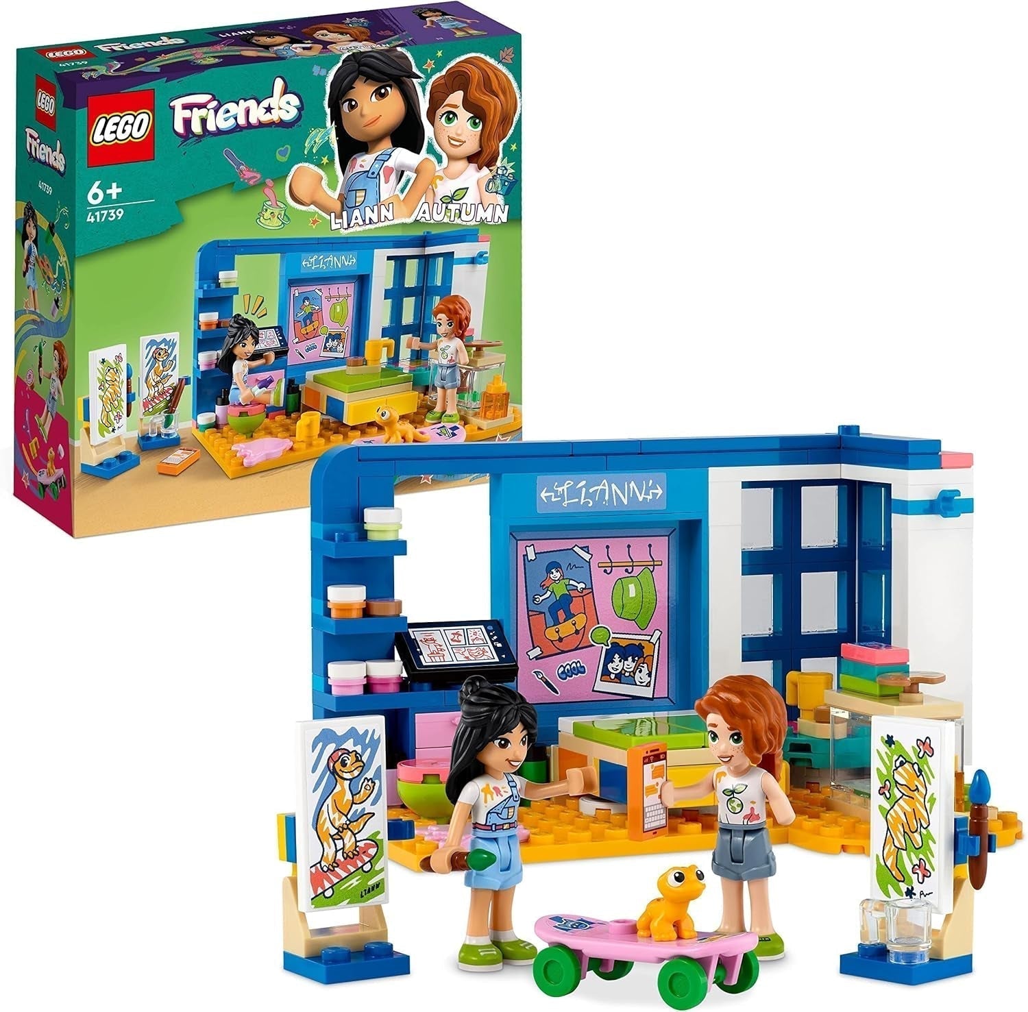 LEGO 41739 Friends Camera lui Liann, mini jucărie cu tematică artistică, cadou mic de colecție cu mini păpuși Liann, Autumn și Pet din seria 2023 Seturi de constructie Besuche den LEGO-Store Singur