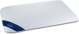 Genius Eazzzy pernă din spumă 40X80 Cm înălțime 10Cm - Pernă de susținere a gâtului cu 2 grade de duritate + spumă de gel de răcire - Pernă de dormit pentru cei care dorm lateral, pe spate și pe stomac împotriva durerilor de gât, poliester Perne standard Naty Shop Titlu implicit