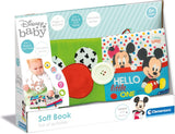 Clementoni 17721 Disney Baby - Carte din țesătură, jucărie versatilă pentru copii pentru călătorii, carte ilustrată cu elemente crepitante și scârțâitoare, pentru nou-născuți de la 0 luni Jucarii Bebe Naty Shop