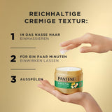 Pantene Pro-V Smooth & Silky Keratin Protect Hair Mask 500ml pentru păr creț și uscat, Până la 72 de ore de păr neted și strălucitor într-o singură aplicare, Cu formula Pro-V și Active Nutri-Plex Masca de par Naty Shop