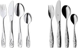WMF Animals set de tacâmuri din oțel inoxidabil pentru copii, 4 piese, Cromargan lustruit Bucatarie Naty Shop