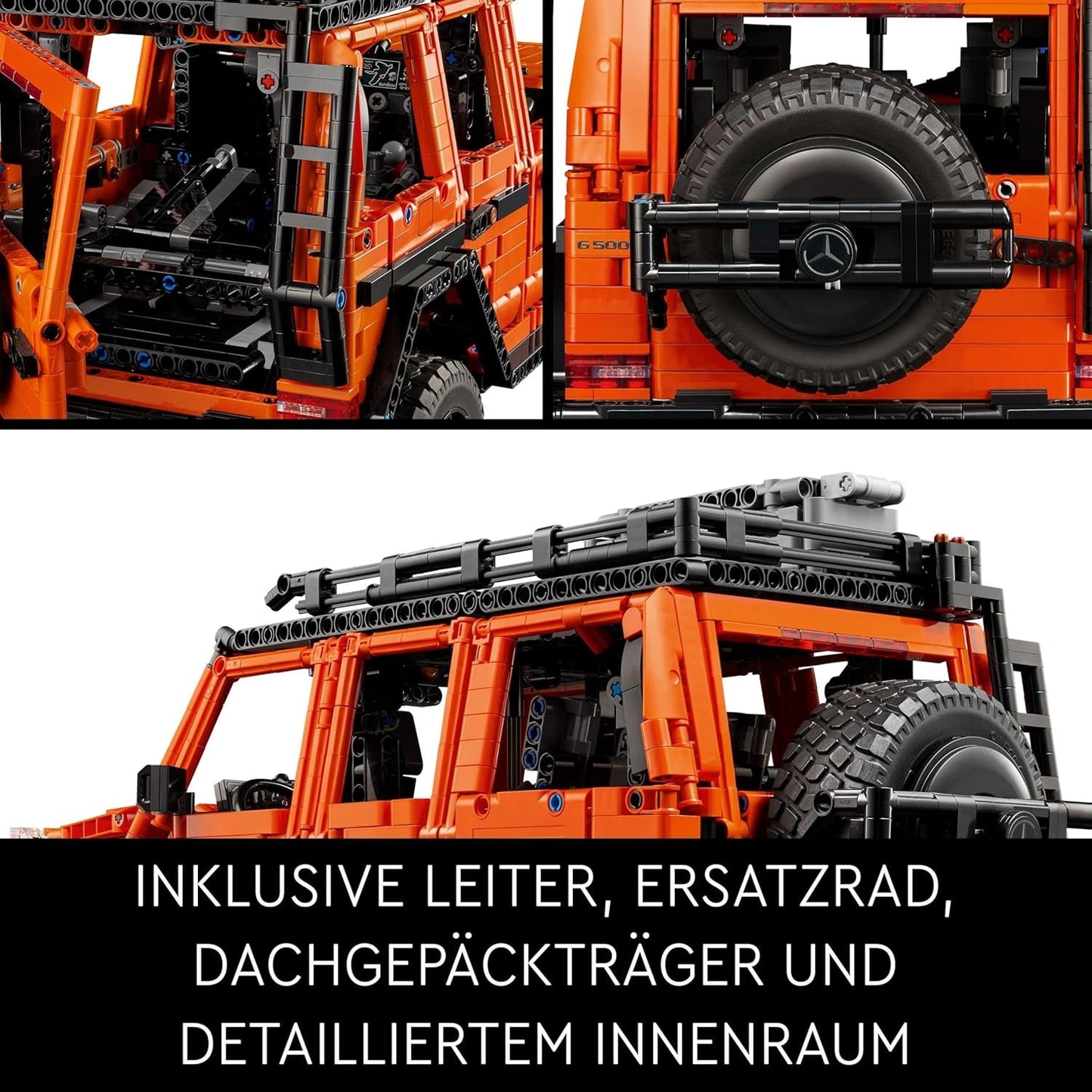 LEGO Technic Mercedes-Benz G 500 Professional Line, set de construcție cu model de mașină G-Class, cadou pentru adulți, set de vehicule de lux de teren, obiect de colecție Mercedes, mașină de jucărie 42177 Seturi de constructie Besuche den LEGO-Store