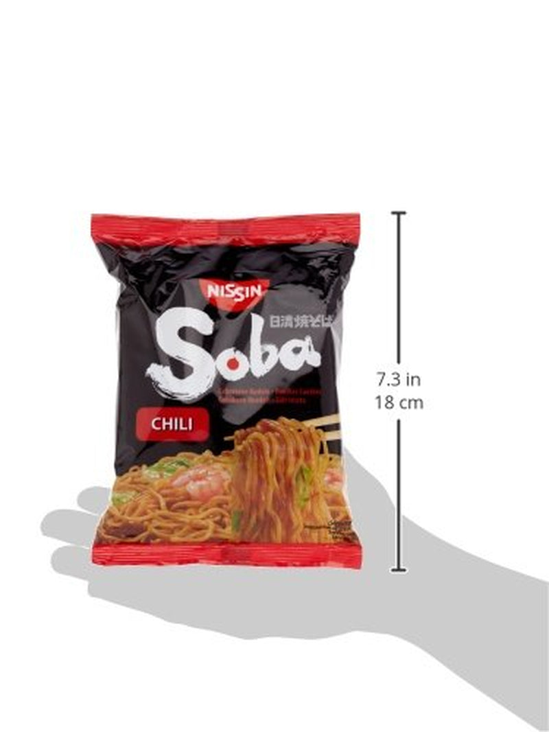 Tăiței prăjiți din grâu Nissin cu aromă de chili, 111 g