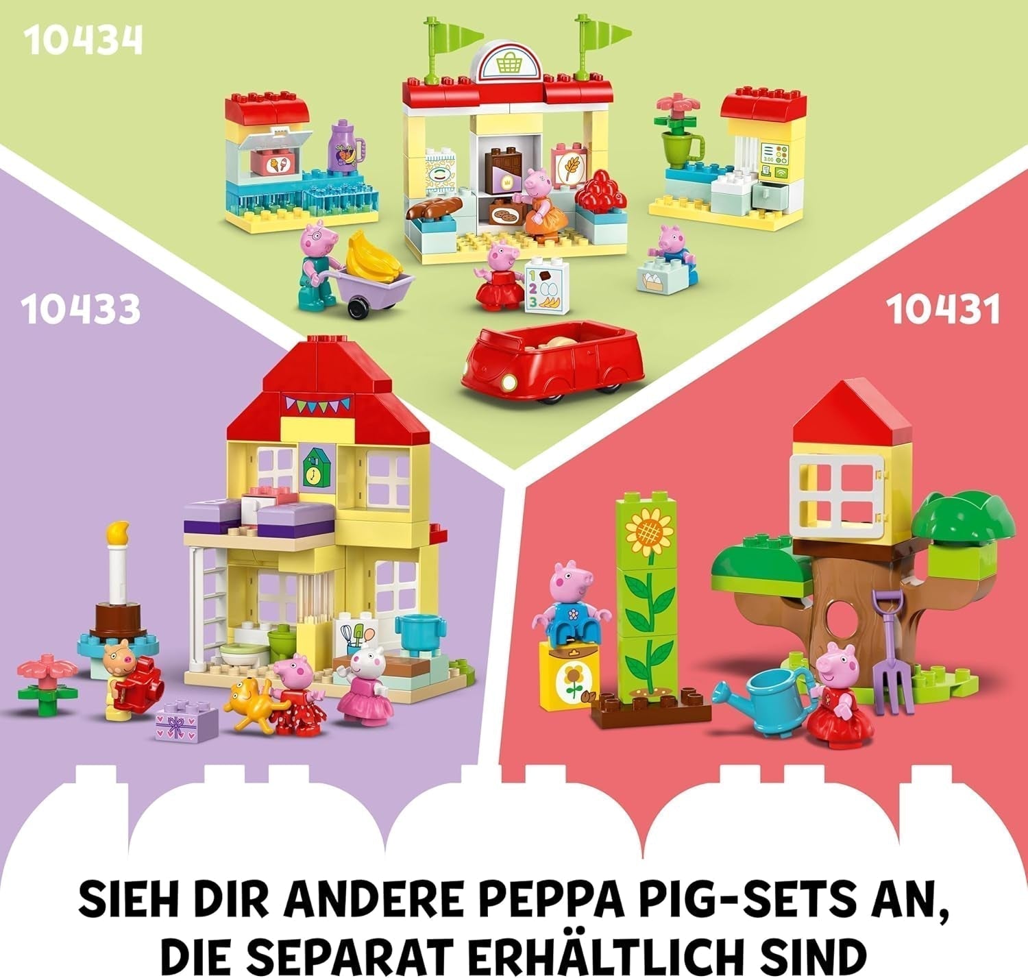 LEGO DUPLO Peppa's Boat Trip: Set de joacă cu barcă de jucărie pentru a construi și reconstrui cu 2 figuri, jucărie creativă, idee de cadou pentru copii de la 2 ani, băieți și fete 10432 Seturi de constructie Besuche den LEGO-Store