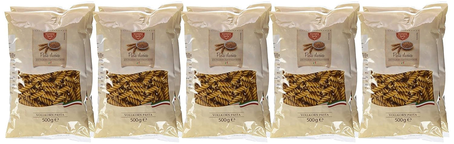 Spirale de paste integrale, pachet de 10 (10 x 500 g)