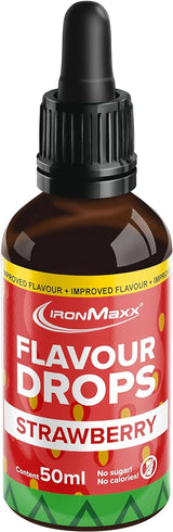 Picături aromate Ironmaxx - Fără calorii și fără zahăr, 50 ml Arome Naty Shop Căpșuni