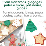 Scrapcooking - Set de 3 coloranți alimentari pudră de Crăciun - Roșu, Verde, Auriu - Colorant alimentar comestibil pentru copt, prăjituri, fursecuri, produse de patiserie, aluat, fondant - Decorațiuni de Crăciun - 4018