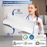 Pernă pentru dureri de gât, pernă ergonomică ortopedică pentru gât, pernă din spumă de memorie pentru părți, spate și abdomen, pernă anti-sforăit pentru bărbați femei (62 * 34.5 * 12/8CM) Perne ortopedice cervicale Naty Shop