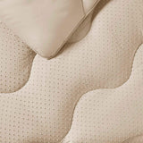Night Lark Plapumă fără capac, 4.5 Tog, dimensiune rege, colecție Tufted Dot, lenjerie de pat de lux, hipoalergenic, lavabil la mașină, nisip cald Plapumi si pilote Naty Shop