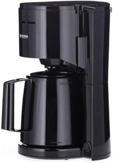 Aparat de cafea cu filtru SEVERIN cu carafă termică, aparat de cafea pentru până la 8 cești, aparat de filtru atractiv cu carafă izolată, negru, 1 litru, KA 9306