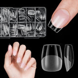 Unghii false scurte, model balerină, 120 bucăți, pentru lipire, 12 dimensiuni, unghii artificiale scurte, gel moale, acoperire completă, vârfuri de unghii pentru unghii cu gel scurte, S