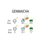 Ceai verde Umami Bio-Genmaicha din culturi japoneze, 100 g – Frunze de ceai cu orez prăjit -