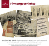 Gerlach Flow Besteck-Set 6 Personen Spülmaschinenfest Essbesteck Besteck Aus Edelstahl Messer Gabel Löffel Teelöffel Tafelbesteck Rostfrei 24 Stk, Silberglänzend Bucatarie Naty Shop