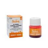 , 9600813 Colorant alimentar în gel, colorant alimentar în gel ideal pentru acoperiri și decorațiuni, creează culori intense și strălucitoare, fabricat în Italia, 28 de grame, culoare portocalie.