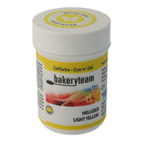 Gel colorant alimentar Bakeryteam pentru glazură, culoare galben deschis, 35 g