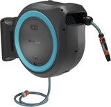Cutie de furtun de perete fără fir Gardena PowerRoll XXL solo: Tambur automat pentru furtun cu furtun de grădină de 40 m, ghidaj pentru furtun și RollControl, alimentat cu baterii, rezistent la UV și îngheț (18647-55)