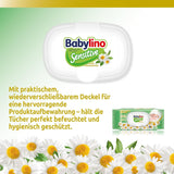 Șervețele umede pentru bebeluși sensibili, 0% parfum, formulă 98% naturală care restabilește echilibrul pH-ului pielii, cu sigiliu de prospețime, 54 de șervețele