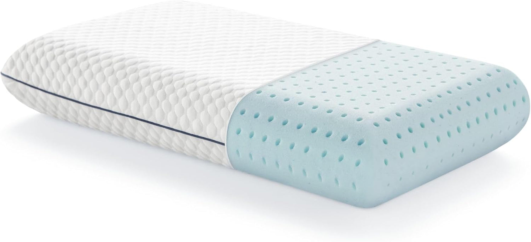 Pernă LUCID din spumă cu memorie cu gel 40x60 cm – respirabilă – efect răcoritor – husă lavabilă – pernă certificată Oeko-Tex, albă