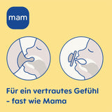 Suzete MAM Air din silicon, pachet de 2, design extra ușor și aerisit, suzetă pentru bebeluși prietenoasă cu dinții, fabricată din silicon special MAM SkinSoft, cu cutie pentru suzetă, 6-16 luni, Ursuleț/Rinocer