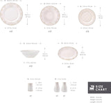 Karaca Elegance Bone Siena - set de veselă pentru 12 persoane, set modern de farfurii din porțelan, set de veselă cu boluri pentru supă, platou de servire, farfurii adânci, farfurii pentru desert - alb și auriu