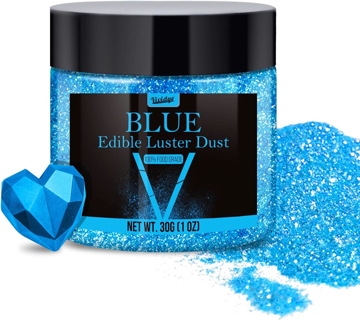 Glitter comestibil, 5 grame Naty Shop Albastru