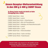animonda Carny Adult Savory Variety (12 x 400 g), hrană umedă pentru pisici adulte, hrană umedă cu ingrediente 100% proaspete, din carne, fără cereale și fără zahăr