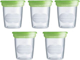 MAM Set cu 5 recipiente pentru lapte și alimente, fabricate din plastic, fără Bpa și Bps Accesorii Hrana si Alaptare Bebe Naty Shop