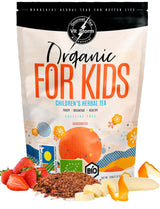 VITSTORM® BIO TEE Mom &amp; Kids – Ceai pentru femei și alăptare – Rooibos, mere, fenicul, melisă, alchemilla, căpșuni – Ceai relaxant - Fructat și delicios - Fără cofeină - Ceai din plante 100 g