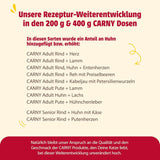 Animonda Carny hrană umedă pentru pisici curcan + pui + creveți (6 x 800g), hrană umedă fără cereale, fără zahăr, cu ingrediente proaspete din carne