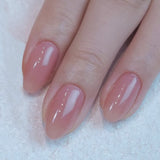 Ojă gel roz transparent – 16 ml, nuanța pielii, lampă LED translucidă pentru unghii, ojă gel pentru unghii, model Nail Art M087