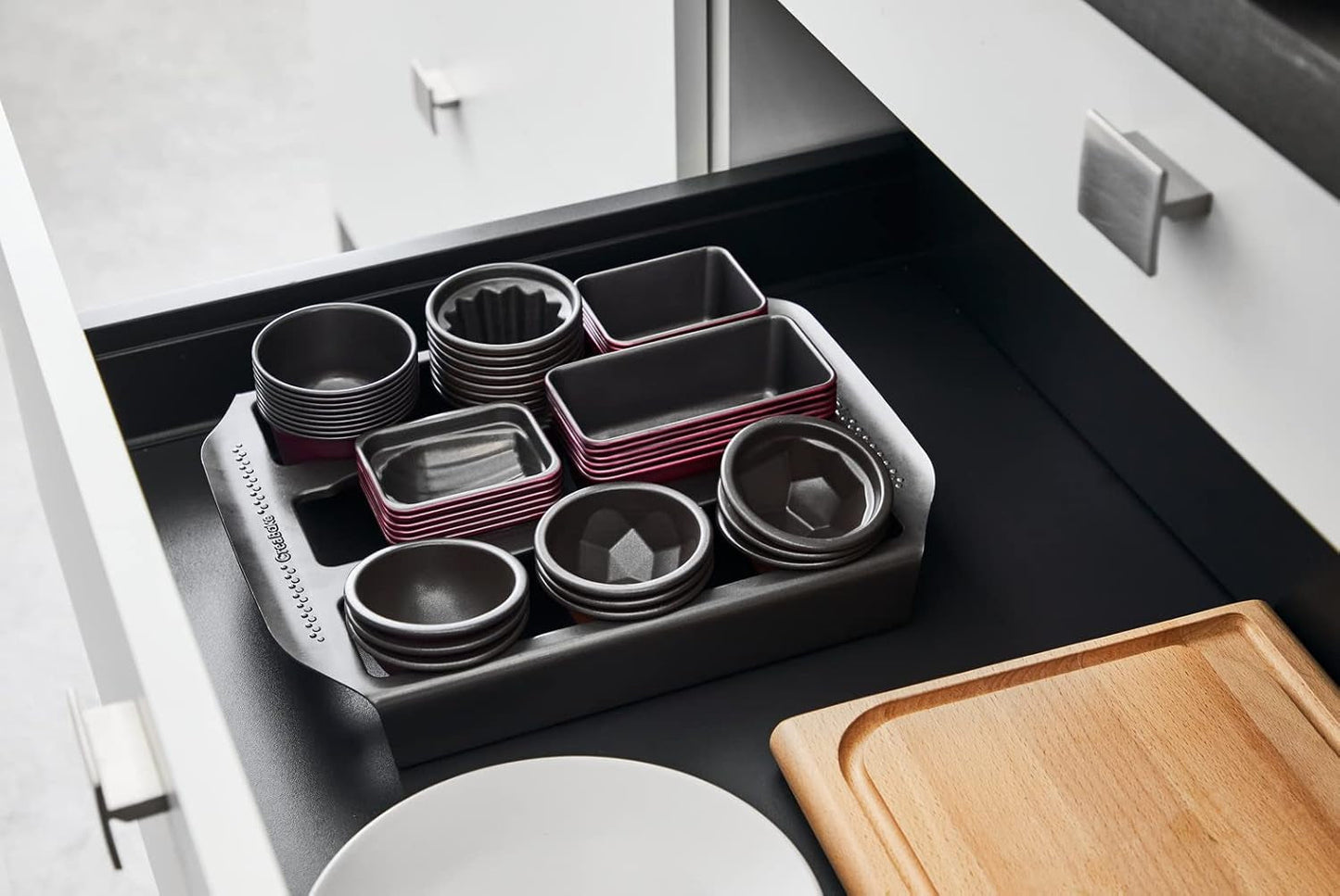 Tefal Creabake J3040104 Kuchenform, 9 Mulden, Antihaftbeschichtung, Austauschbar, Perfektes Backen, Kreative Und Leckere Rezepte, Nicht Kompatibel Mit Cake Factory, Creabake Matrite si tavi pentru copt Naty Shop