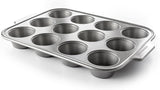 Tavă de brioșe Kitchenaid pentru produse de copt din oțel aluminizat, antiaderentă, rezistentă la cuptor, se poate spăla în mașina de spălat vase, gri Matrite si tavi pentru copt Naty Shop