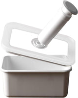 Staniu de depozitare a alimentelor în vid emailat | XL | 1.85L | 23.5 x 17.5 x 7cm | păstrează alimentele proaspete pentru mult mai mult timp | protejează alimentele de bacterii și infestare fungică | fără pompă de vid Cutii depozitare alimente Naty Shop Plat Mediu
