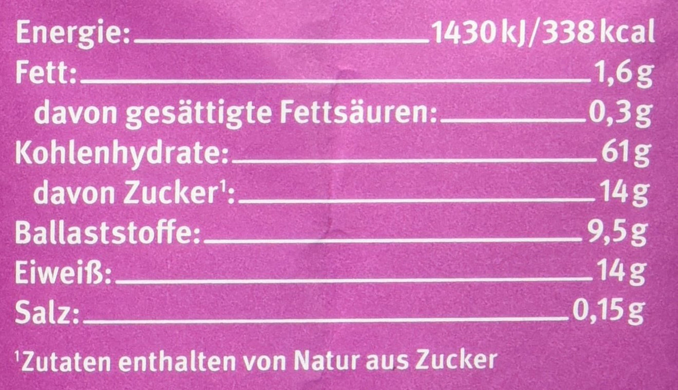 Muesli cu aromă de fructe de pădure din spelta Hof, neîndulcit, 425 g