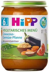 HiPP Mese Organice de la 6 Luni Cuscus și Legume la Sote, Pachet de 6