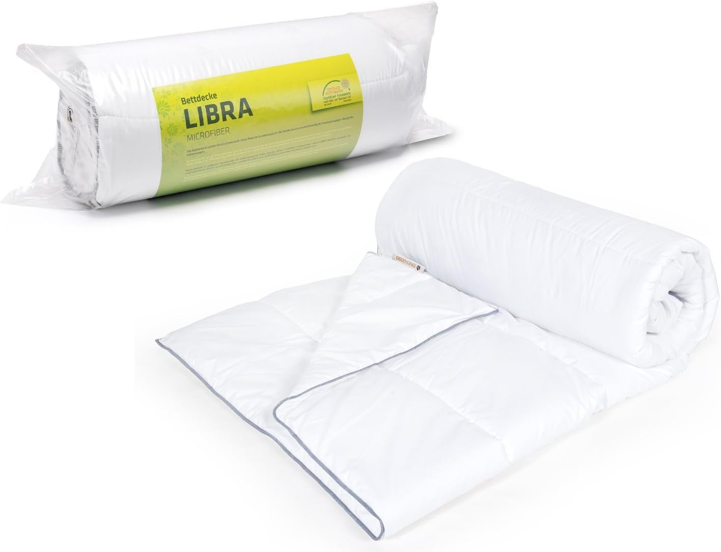 Decoking 135X200 Plapumă de vară Plapumă matlasată Antialergică Pentru alergici Plapumă de vară 100% microfibră 800G Libra Plapumi si pilote Naty Shop Alb 200X200
