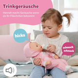 BABY Born Hannah Play with Me - Păpușă bebeluș cu 5 funcții - Corp din material moale, inclusiv accesorii - Păpușă de 36 cm - Funcționează cu baterii - Potrivită pentru copii de la 1 an