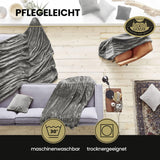 Gözze - Pătură confortabilă Premium Cashmere-Feeling, 500 G/M², 180 X 220 Cm - muștar Paturi si Cuverturi Besuche den GÃ¶zze-Store