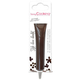 Scrapcooking - Pix Ciocolată Maro - Zahăr Scris Ciocolată 25 g - Pix Zahăr Decorativ Comestibil - Scriere și Desen - Etichetare Fondant, Glazură, Prăjituri - 6801