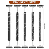 5 Stück Nail Design Dotting Tools Nagelkunst Werkzeug Nagelpunkt Pinsel Punktierung Stift Marbleizing Werkzeug Für Nagellack Maniküre, Schwarz