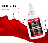 Colorant alimentar lichid, set de coloranți alimentari Red Velvet pentru copt torturi, macaroane, fursecuri, coloranți alimentari pentru decorarea torturilor, lichid pentru colorat băuturi (70 g x 3)