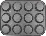 Pure Roq Muffinform Für 12 Muffins, Aluminium, Schwarz Matrite si tavi pentru copt Naty Shop