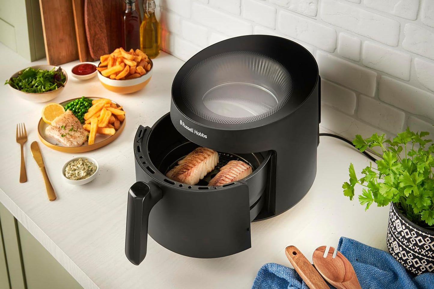 Russell Hobbs Airfryer, 5 litri, 10 programe, fereastra de vizualizare Electrocasnice Naty Shop